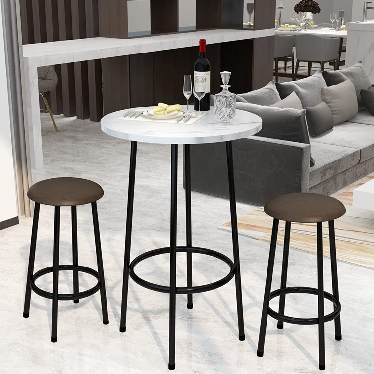 Small round pub online table set